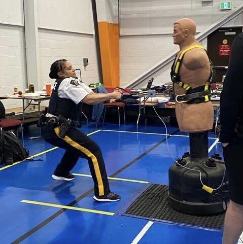 RCMP PFA Class at Blue Line Fitness Testing in Edmonton, Alberta