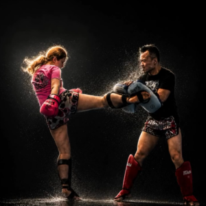 Muay Thai classes at Blue Line Fitness Testing in Edmonton, Alberta