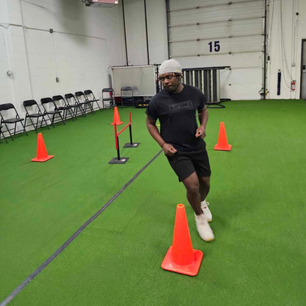Foot Pursuit training Blue Line Fitness Testing