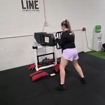 Push Pull Machine at Blue Line Fitness Testing in Edmonton, Alberta