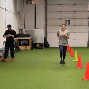 APREP Beep Test practice at Blue Line Fitness Testing in Edmonton, Alberta
