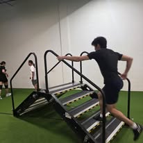 PARE Stairs at Blue Line Fitness Testing in Edmonton, Alberta